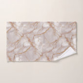 白と金ゴールドの大理石テクスチャ バスタオルセット (ハンドタオル)