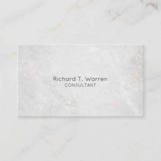 白と金ゴールドの大理石プロフェッショナル名刺 名刺 (正面)