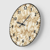 白と金ゴールドの大理石花崗岩の壁時計 ラージ壁時計 (傾斜)