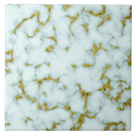 白と金ゴールドの大理石|セラミッカスタムクタイル タイル