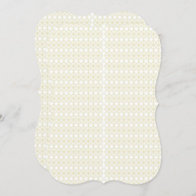 白と金ゴールドの幾何学模様 (正面/裏面)