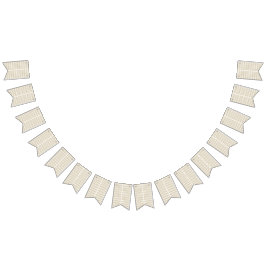 白と金ゴールドの幾何学模様 バンティングフラッグ