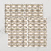 白と金ゴールドの幾何学模様 ポストカード (正面/裏面)