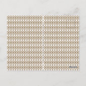 白と金ゴールドの幾何学模様 ポストカード (裏面)