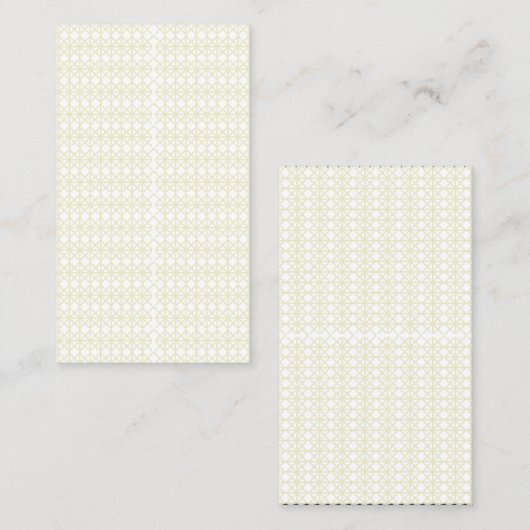 白と金ゴールドの幾何学的な宇宙を高める コーリングカード (正面/裏面)