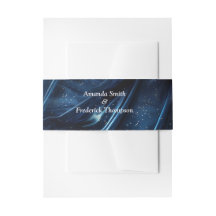 白と金ゴールドの抽象芸術の花Simmery Blue Silk