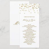 白と金ゴールドの水玉商法 プログラム (正面/裏面)