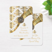 白と金ゴールドの結婚式の引き出物感謝していユーラベル (デスク)