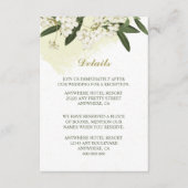 白と金ゴールドの花葉緑詳細 エンクロージャーカード (正面)