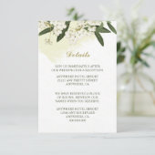 白と金ゴールドの花葉緑詳細 エンクロージャーカード (スタンド正面)