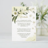 白と金ゴールドの花葉緑詳細 エンクロージャーカード (スタンド正面)