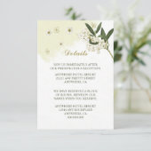 白と金ゴールドの花葉緑詳細 エンクロージャーカード (スタンド正面)