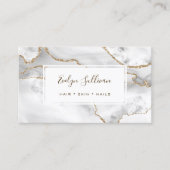 白と金ゴールドのagate名刺 名刺 (正面)