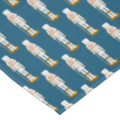 白と金ゴールドナツクラッカー小テーブルクロス テーブルクロス (アングル)