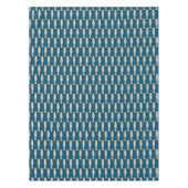 白と金ゴールドナツクラッカー小テーブルクロス テーブルクロス (正面)