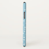 白と金ゴールドブロンズのドットパターンiPhone Xケース Case-Mate iPhoneケース (裏面/右)