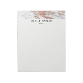 白と金ゴールド大理石メモ帳 ノートパッド