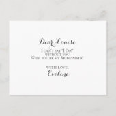 白と金ゴールド大理石 インビテーションポストカード (裏面)