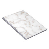 白と金ゴールド大理石 ノートブック (右側)