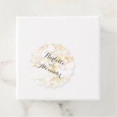 白と金ゴールド大理石 フェイバータグ (インサイチュ)