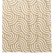 白と金ゴールド海の海波パターン