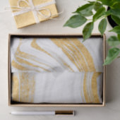 白と金ゴールド瑪瑙 薄葉紙 (ギフト)