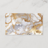 白と金ゴールド結婚のゲスト座席表 プレイスカード (裏面)