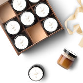 白と金ゴールド結婚の封筒用シール ラウンドシール