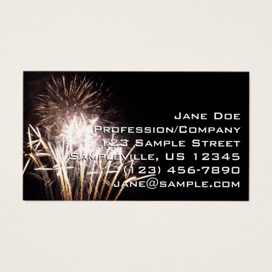 白と金ゴールド花火I愛国的お祝い (正面)