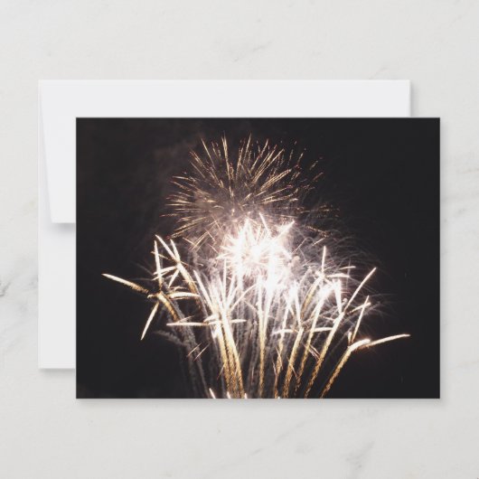 白と金ゴールド花火I愛国的お祝い (正面)