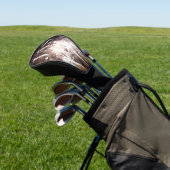 白と金ゴールド花火I愛国的お祝い ゴルフヘッドカバー (インサイチュ)