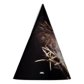 白と金ゴールド花火I愛国的お祝い パーティーハット (左)