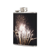 白と金ゴールド花火I愛国的お祝い フラスク (左)