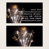 白と金ゴールド花火II愛国的お祝い (正面&裏面)