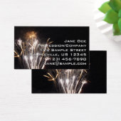 白と金ゴールド花火II愛国的お祝い (デスク)