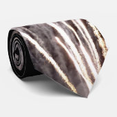 白と金ゴールド花火II愛国的お祝い ネクタイ (ロール)