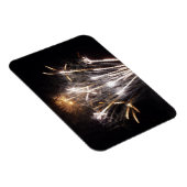 白と金ゴールド花火II愛国的お祝い マグネット (右側)