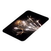 白と金ゴールド花火II愛国的お祝い マグネット (左側)