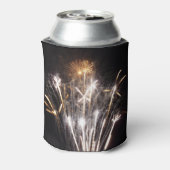 白と金ゴールド花火II愛国的お祝い 缶クーラー (缶裏面)