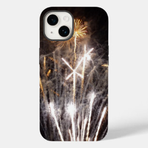 白と金ゴールド花火II愛国的お祝い Case-Mate iPhone 14ケース