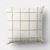 白と金ゴールド装飾用クッション クッション (裏面)