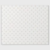 白と金ゴールド〔占星術の〕十二宮図がん星占い星印 ラッピングペーパー (フラット)