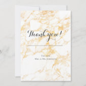 白と金ゴールド 招待状 (正面)