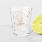 白と金色の大理石 ショットグラス (裏面)