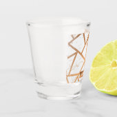 白と金色の大理石 ショットグラス (左)