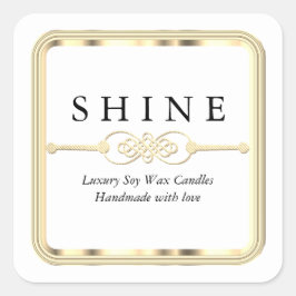 白と金 スクエアシール