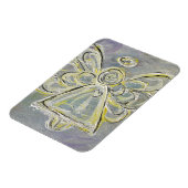 白と銀のガーディアンエンジェルカスタムマグネット マグネット (左側)