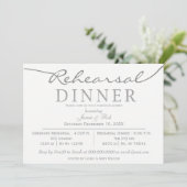 白と銀のスクリプエレガントトのリハーサル 招待状 (スタンド正面)