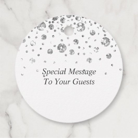 白と銀の紙吹雪を愛する フェイバータグ (裏面)