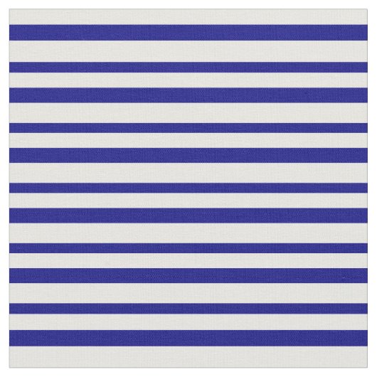 白と青のストライプ ファブリック (クローズアップ)